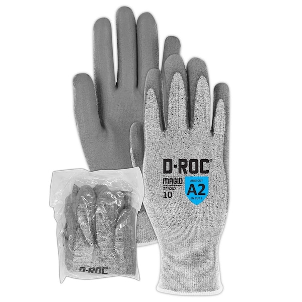 Cut-Resistant Gloves (Shrink-Wrapped), Cut Level A2 , 8 1 PR